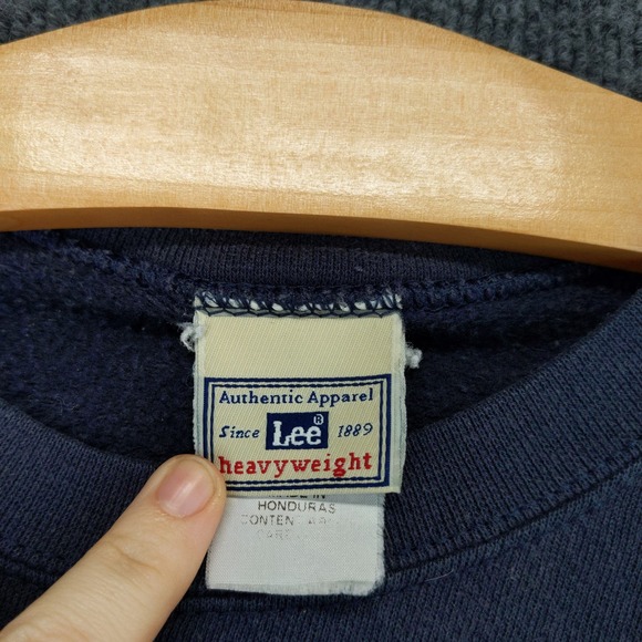 Lee Heavyweight Men's FedEx Pullover Sweatshirt Blue Size XL Vintage - Picture 12 of 16
